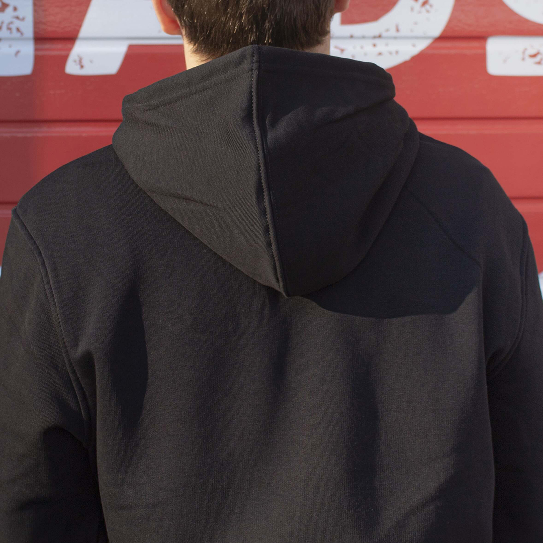 Hanorac personalizat negru unisex Here for the beer